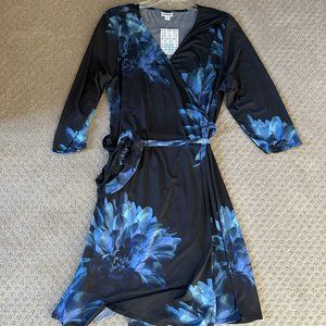 NWT LuLaRoe Michelle Wrap Dress Floral Roses